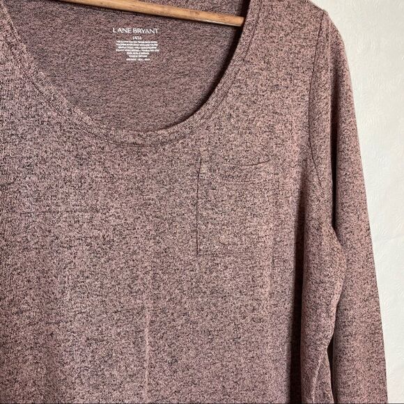 Lane Bryant Womens Pink Knit Top Size 14/16 - Picture 5 of 6